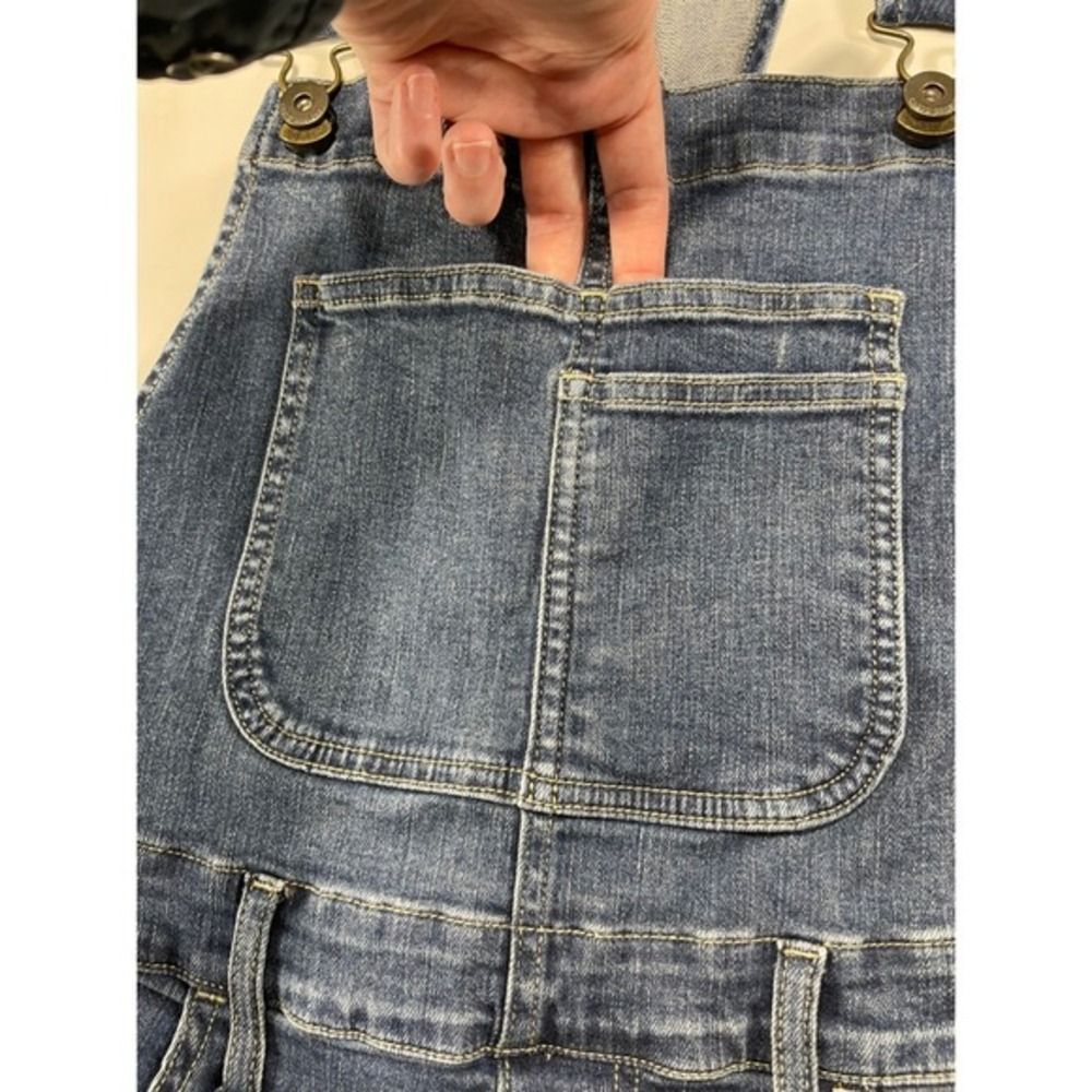 Carve Designs Denim Overalls W/ 8 Blue Organic Cotton Raw Hem LN/NWOT - Picture 11 of 16